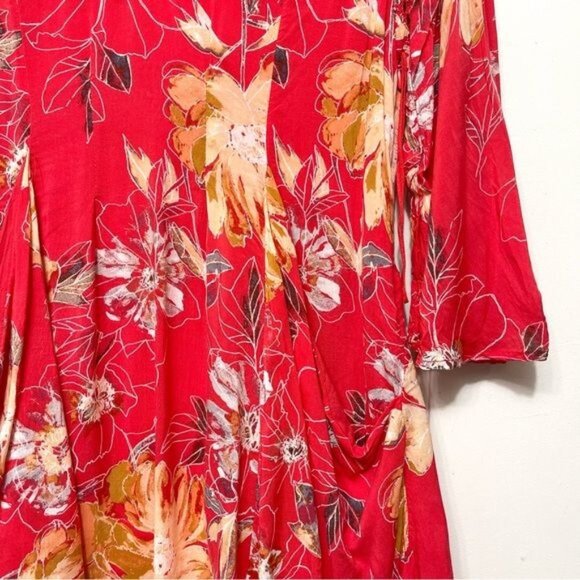 Free People Women's Eyes On You Floral Print Trapeze Dress Size 4 - Picture 9 of 13